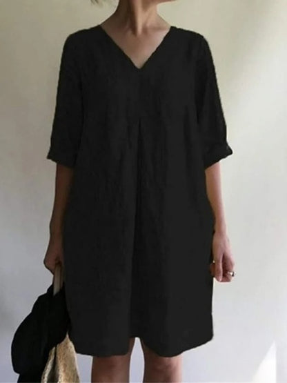 Domenica - cotton linen dress