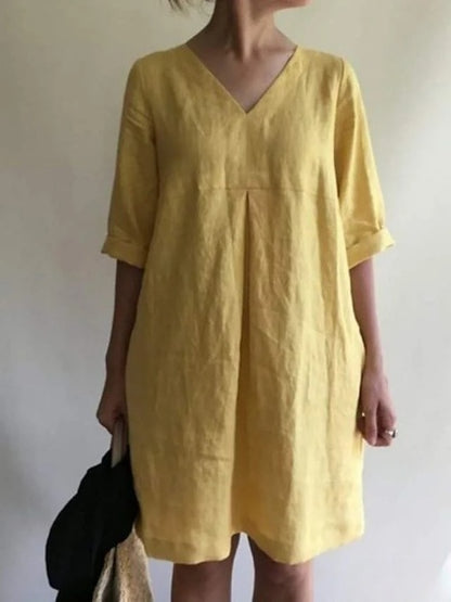 Domenica - cotton linen dress
